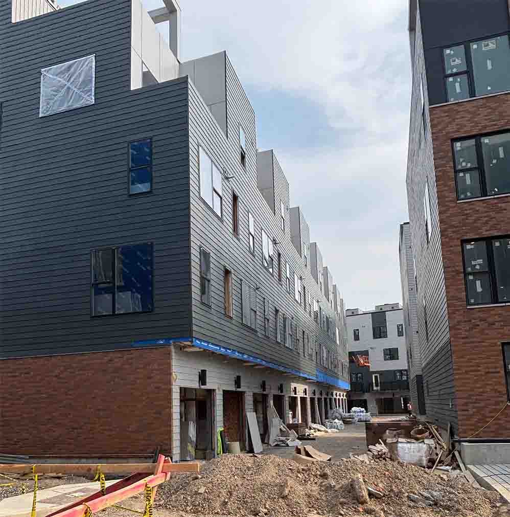 Hudson Insulation multifamily new construction project.